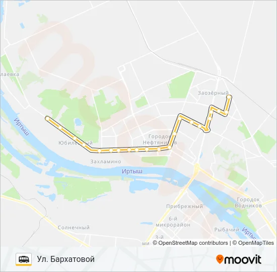 203 Shuttle Line Map