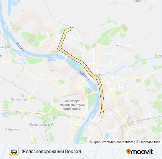 215 shuttle Line Map