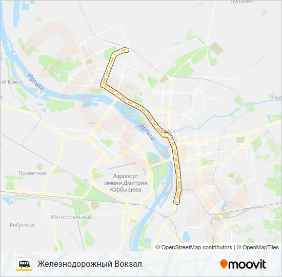 Маршрутка 215: карта маршрута