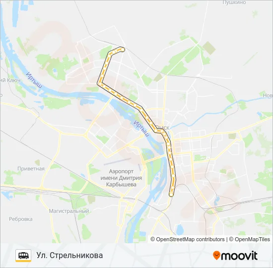 215 Shuttle Line Map