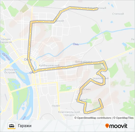 Маршрутка 222: карта маршрута