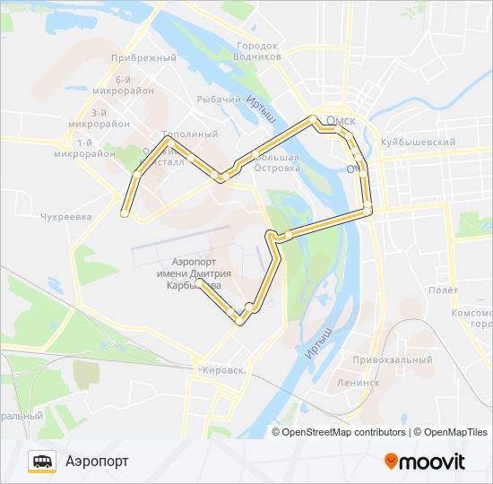 225 shuttle Line Map