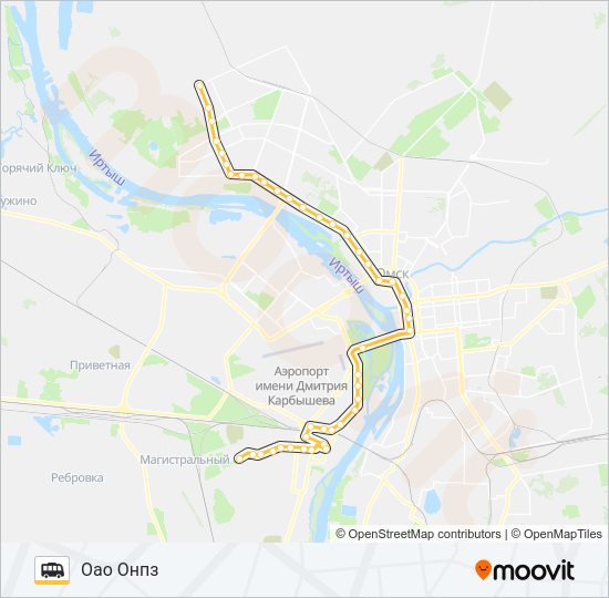 302 Shuttle Line Map