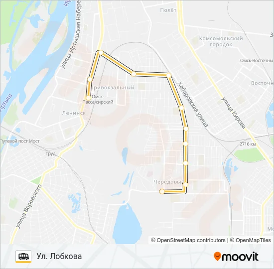 303 Shuttle Line Map