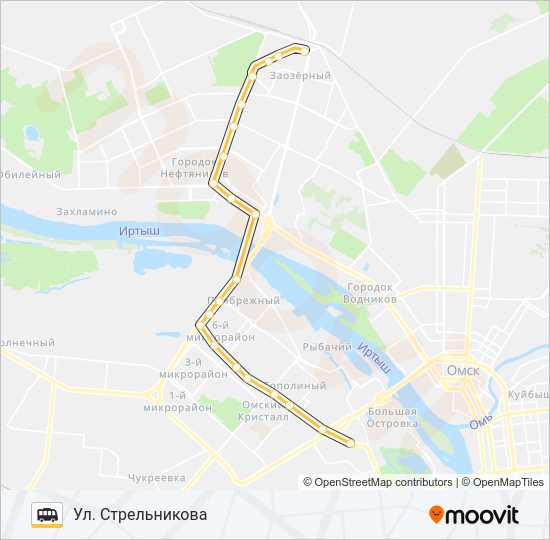 Маршрутка 305: карта маршрута