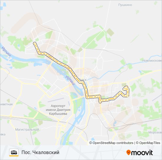 Маршрутка 306: карта маршрута