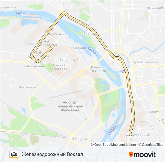307 Shuttle Line Map