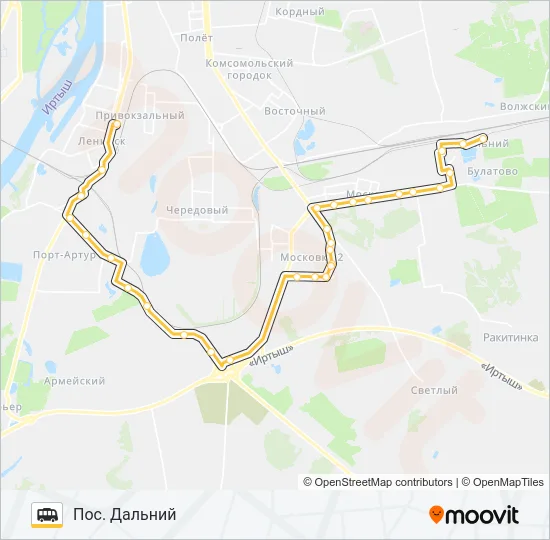 308 Shuttle Line Map