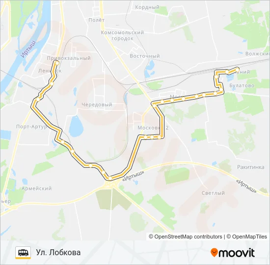 308 Shuttle Line Map
