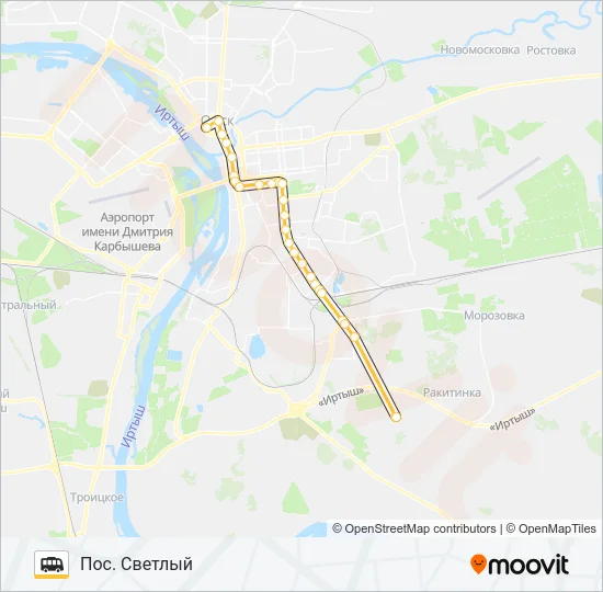 316 Shuttle Line Map