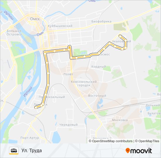 Маршрутка 317: карта маршрута