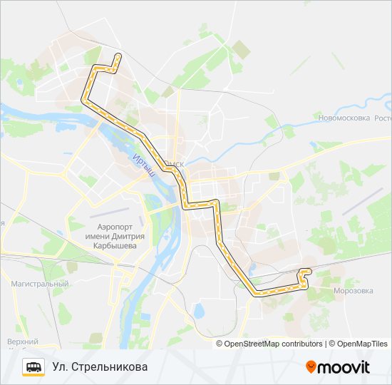 Маршрутка 319: карта маршрута