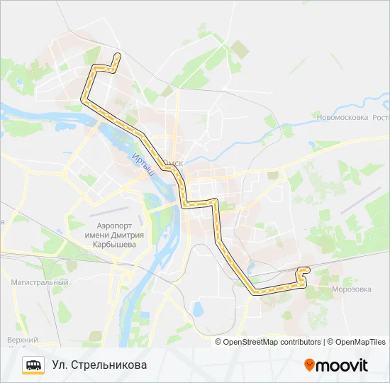 Маршрутка 319: карта маршрута