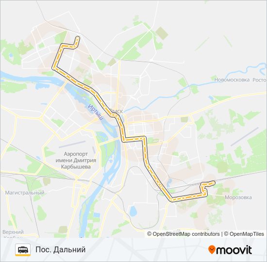 Маршрутка 319: карта маршрута