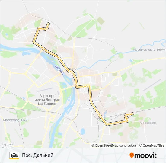 Маршрутка 319: карта маршрута