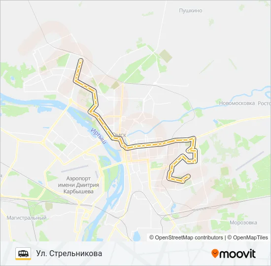 Маршрутка 322: карта маршрута