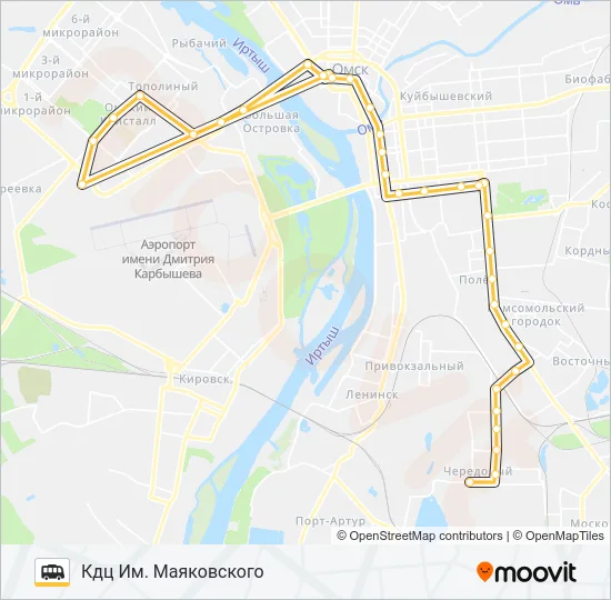 Маршрутка 331: карта маршрута