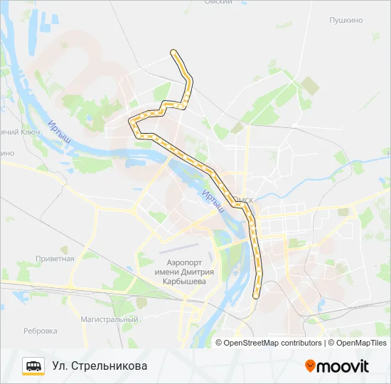 335 Shuttle Line Map