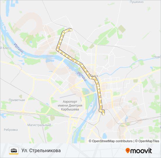 336 Shuttle Line Map