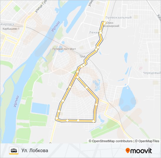 339 Shuttle Line Map