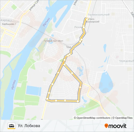 339 Shuttle Line Map