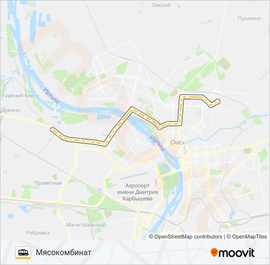 Маршрутка 343: карта маршрута