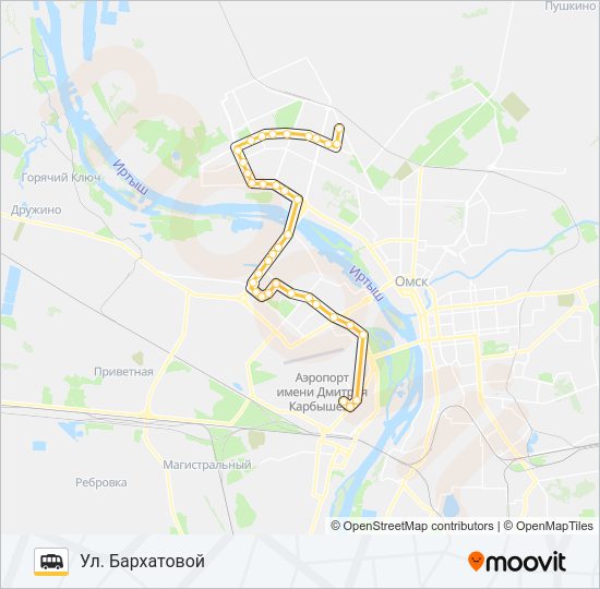344 Shuttle Line Map