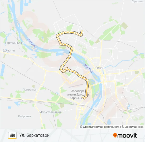 344 Shuttle Line Map