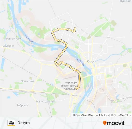 344 Shuttle Line Map