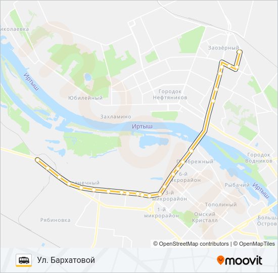 Маршрутка 345: карта маршрута
