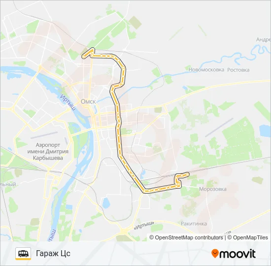 353 Shuttle Line Map