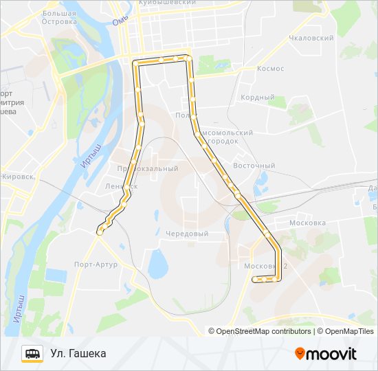 358 Shuttle Line Map