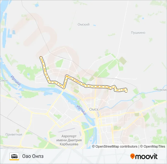 361 Shuttle Line Map