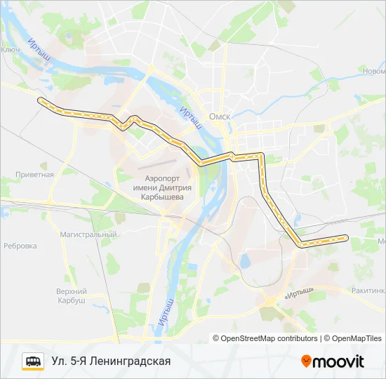 Маршрутка 362: карта маршрута