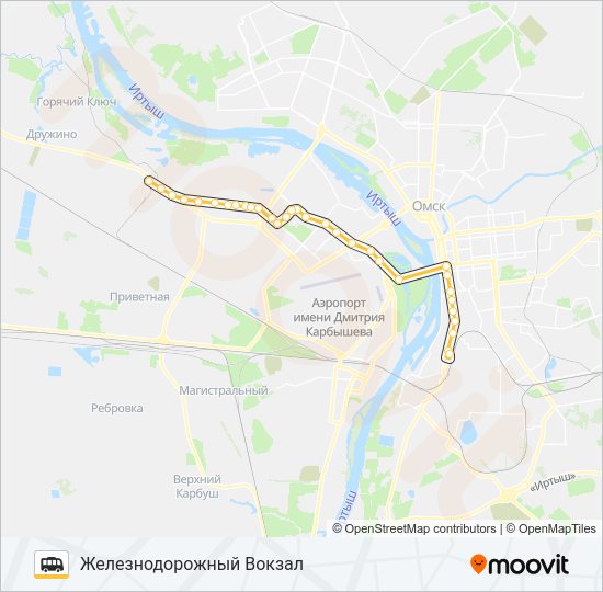 Маршрутка 374: карта маршрута