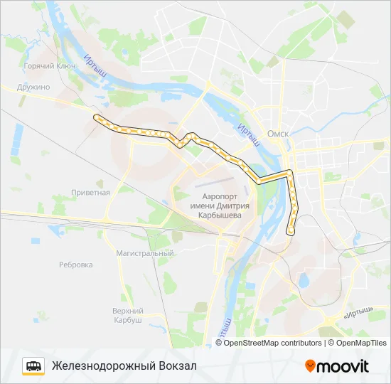 Маршрутка 374: карта маршрута