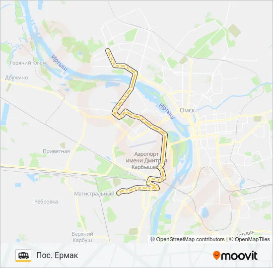 381 Shuttle Line Map