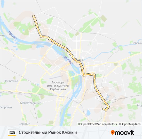 387 Shuttle Line Map
