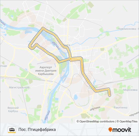 Маршрутка 388: карта маршрута