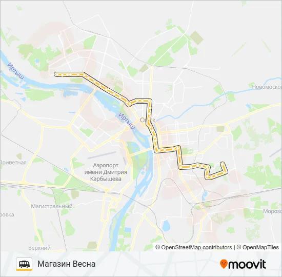 Маршрутка 393: карта маршрута