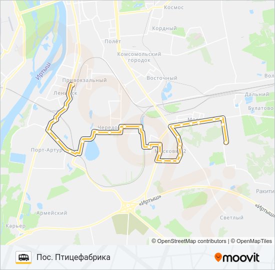 Маршрутка 395: карта маршрута