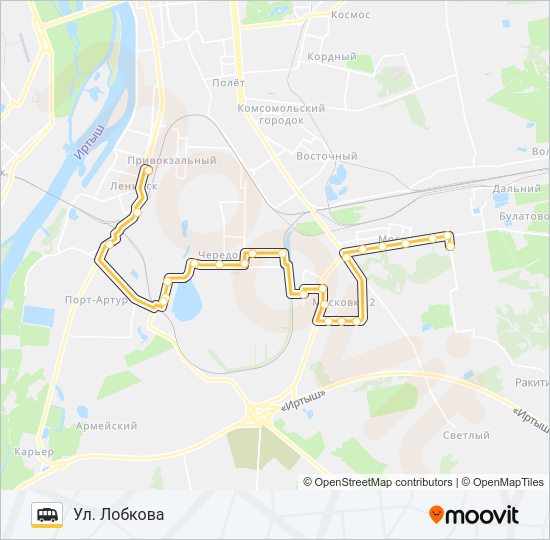 Маршрутка 395: карта маршрута