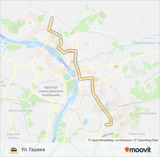 Маршрутка 417: карта маршрута