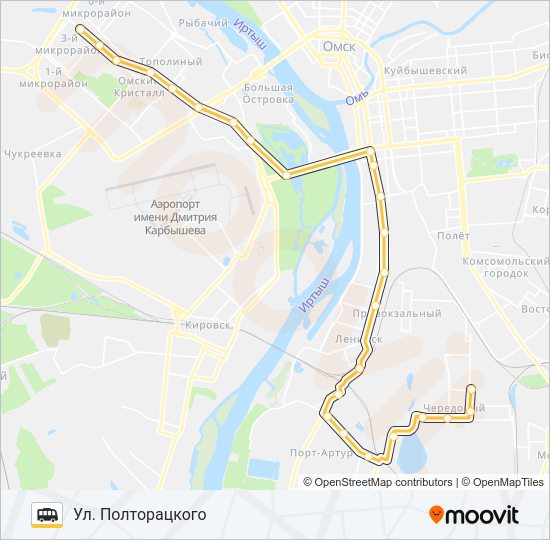 Маршрутка 418: карта маршрута