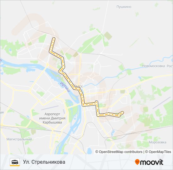 Маршрутка 419: карта маршрута