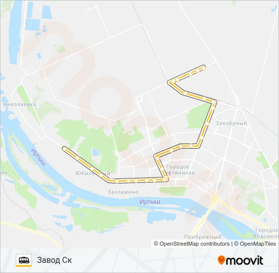 421 Shuttle Line Map