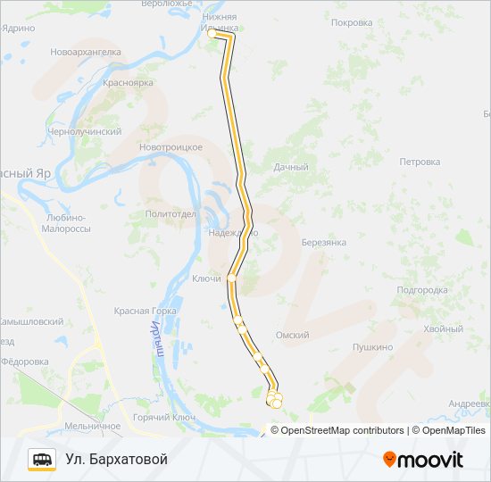 Маршрутка 423: карта маршрута