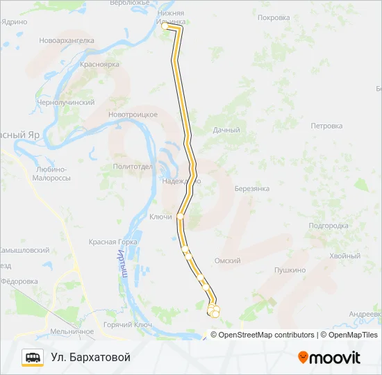 423 Shuttle Line Map