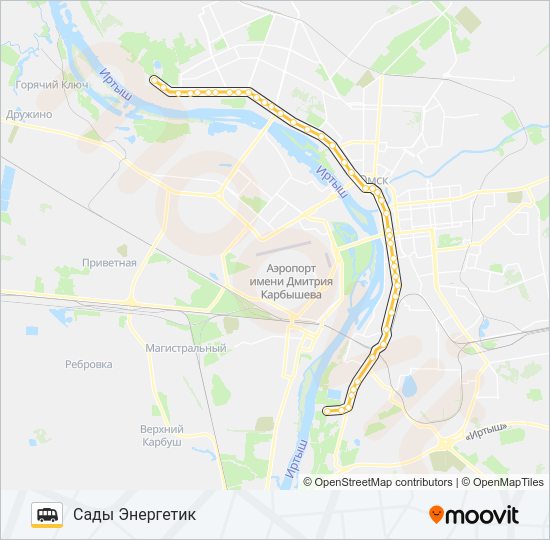 424 Shuttle Line Map