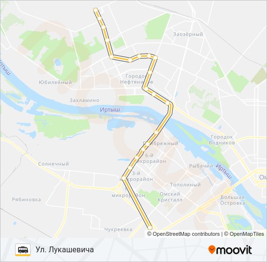 Маршрутка 445: карта маршрута